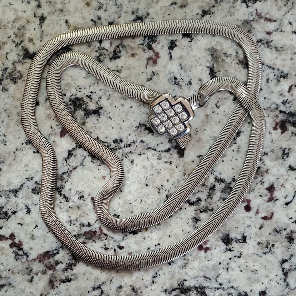 Silver Slinky Snakelike Belt